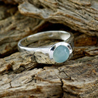 Black Onyx Solitaire Moroccan Silver Black Gemstone Slim Romantic Ring Jewellery