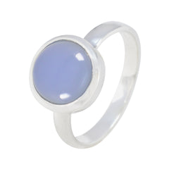 Aqua Chalcedony Solitaire Russian 925 Silver Green Gems Slim Modern Ring Jewelry