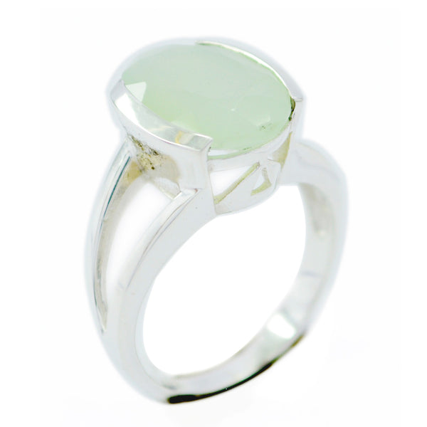 Blue Chalcedony Solitaire German Silver Blue Gems Mid weight Fairytale Ring Jewellery