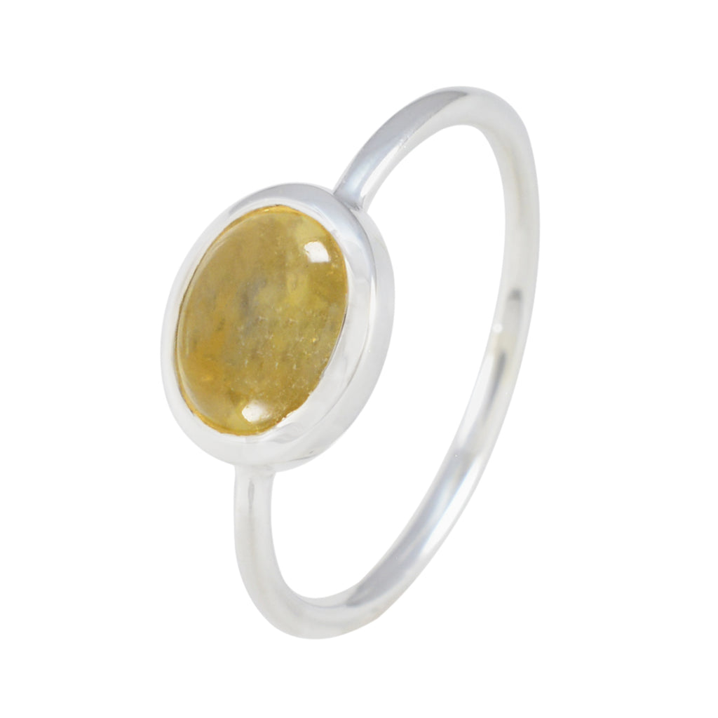 Citrine Solitaire Japanese 925 Silver Yellow Gemstones Elegant  Sophisticated Ring Jewellery