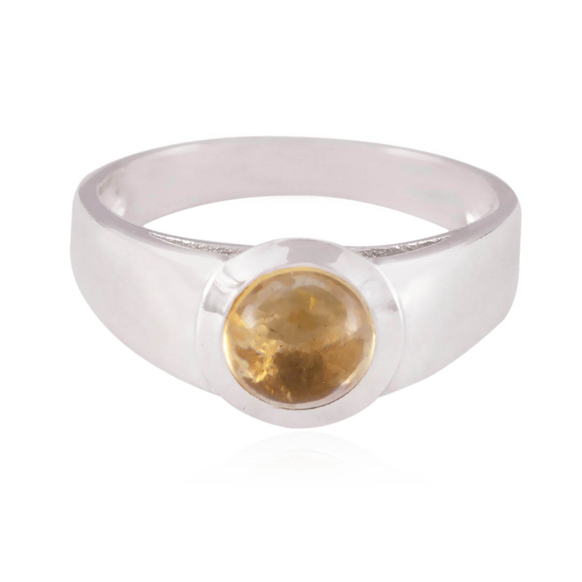 Blue Chalcedony Solitaire Egyptian Sterling Silver Blue Gemstones Slim Feminine Ring Jewelry Main image