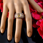 Citrine Solitaire Mexican 925 Silver Yellow Gems Minimal Filigree Ring Jewelry