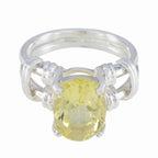 Citrine Solitaire Mexican Sterling Silver Yellow Gemstone Eye catching Rope Wire Ring Jewelry