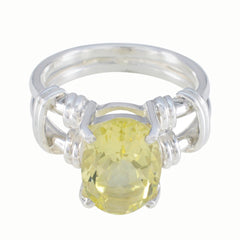 Citrine Solitaire Mexican Sterling Silver Yellow Gemstone Eye catching Rope Wire Ring Jewelry