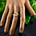 Citrine Solitaire Moroccan Sterling Silver Yellow Gemstone Slim Heritage Ring Jewellery