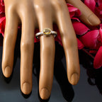 Citrine Solitaire German 925 Silver Yellow Gemstones Featherlight Twist Ring Jewelry
