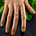 Citrine Solitaire Turkish 925 Sterling Silver Yellow Gems Elegant  Modern Ring Jewellery