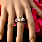 Citrine Solitaire Spanish 925 Sterling Silver Yellow Gemstone Classic Filigree Ring Jewelry