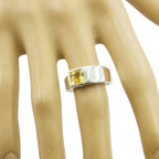 Citrine Solitaire Egyptian 925 Sterling Silver Yellow Gemstones Minimal Abstract Ring Jewellery