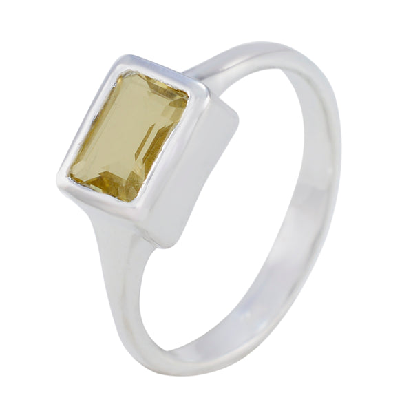 Citrine Solitaire Russian 925 Silver Yellow Gemstones Featherlight Artisan Ring Jewellery