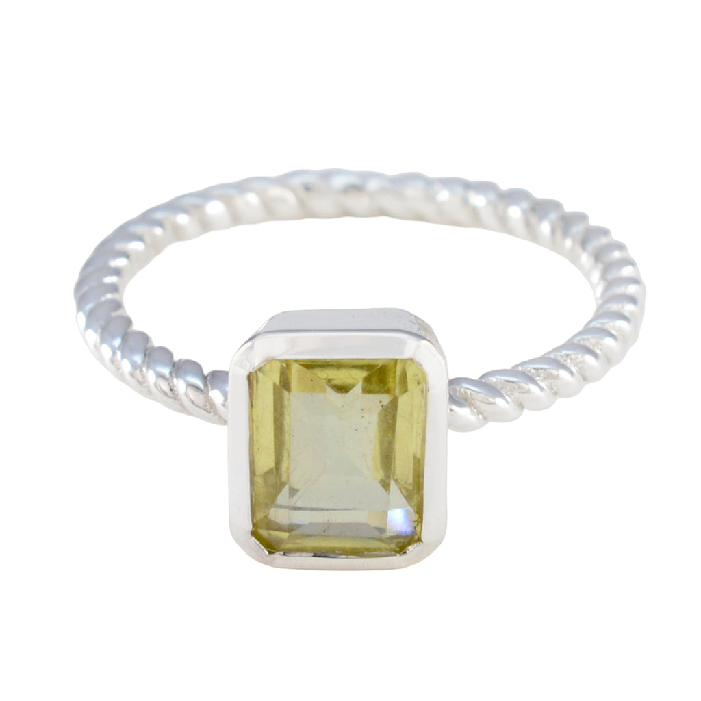 Citrine Solitaire Moroccan 925 Sterling Silver Yellow Gemstone Featherlight Sophisticated Ring Jewelry