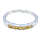 Citrine multiple Turkish Sterling Silver Yellow Gemstone Delicate Feminine Band Jewellery