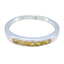 Citrine multiple Turkish Sterling Silver Yellow Gemstone Delicate Feminine Band Jewellery