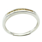 Citrine multiple Turkish Sterling Silver Yellow Gemstone Delicate Feminine Band Jewellery