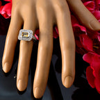 Citrine Halo Egyptian 925 Sterling Silver Yellow Gemstones Classic Graceful Ring Jewelry