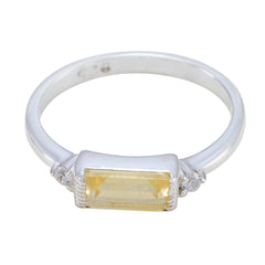 Citrine Halo American 925 Silver Yellow Gemstones Delicate Graceful Ring Jewellery