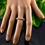 Citrine quarter Korean 92.5 Silver Yellow Gemstone Dainty Trendy Band Jewelry