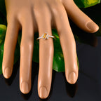 Citrine Halo Japanese Silver Yellow Gems Elegant  Trendy Ring Jewellery