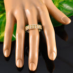 Citrine multiple Moroccan 925 Silver Yellow Gemstone Tiny Cultural Ring Jewellery