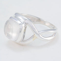 Crystal Quartz Solitaire French Sterling Silver White Gemstone Minimal Sophisticated Ring Jewellery