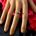 Crystal Quartz Solitaire Turkish 92.5 Silver White Gemstone Whisper thin Feminine Ring Jewellery