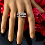 Cubic zirconia CZ Halo German 92.5 Silver White Gems Featherlight Abstract Ring Jewelry