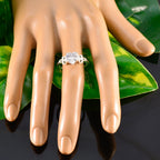 Emerald CZ multiple Russian Silver Green Gemstone Featherlight Luxurious Ring Jewelry