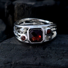 Garnet Trilogy German 92.5 Silver Red Gems Classic Fairytale Ring Jewelry