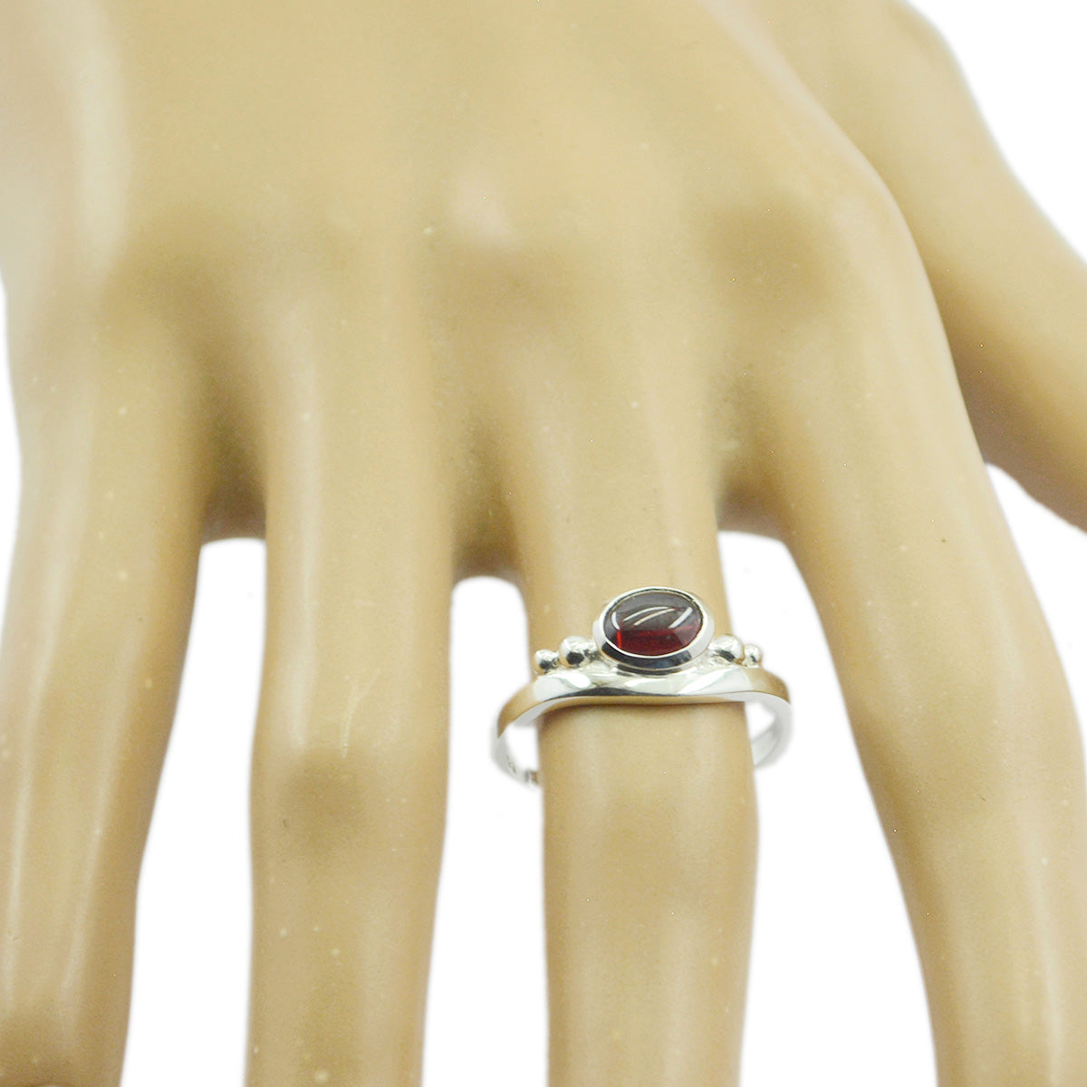 Green Amethyst Solitaire Turkish Sterling Silver Green Gemstone Delicate Romantic Ring Jewelry