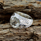 Green Amethyst Solitaire Moroccan 92.5 Silver Green Gemstones Chunky Signet Ring Jewellery