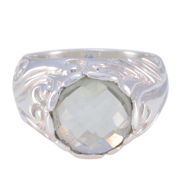 Green Amethyst Solitaire Moroccan 92.5 Silver Green Gemstones Chunky Signet Ring Jewellery