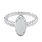 Green Amethyst Solitaire Egyptian Silver Green Gems Tiny Twist Ring Jewelry