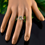 Green Amethyst Solitaire Egyptian Sterling Silver Green Gemstones Slim Fairytale Ring Jewellery