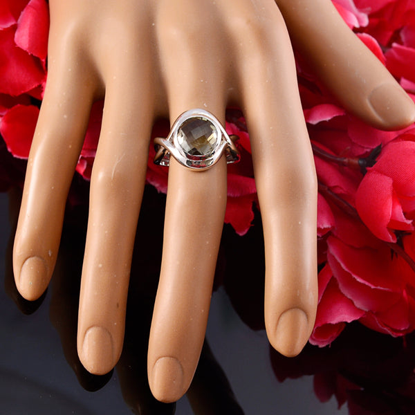 Green Amethyst Solitaire Moroccan 925 Sterling Silver Green Gems Classic Fairytale Ring Jewellery