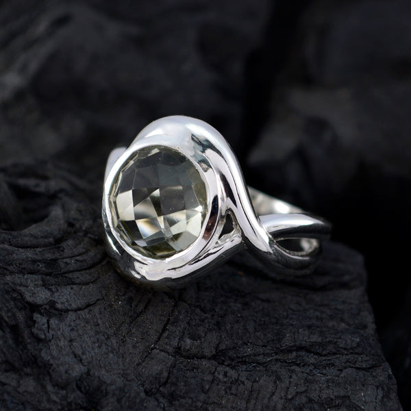 Green Amethyst Solitaire Moroccan 925 Sterling Silver Green Gems Classic Fairytale Ring Jewellery