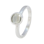 Green Amethyst Solitaire Turkish 925 Silver Green Gemstone Dainty Abstract Ring Jewelry