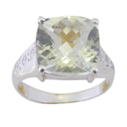 Green Amethyst Halo Moroccan 92.5 Silver Green Gems Versatile Abstract Ring Jewelry