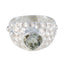 Green Amethyst Solitaire Egyptian Silver Green Gems Classic Luxurious Ring Jewellery