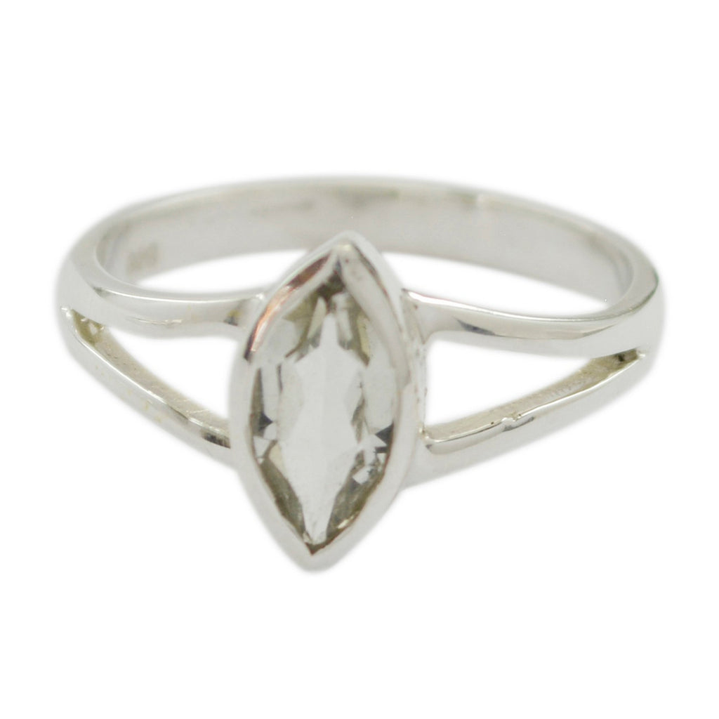 Green Amethyst Solitaire Korean Sterling Silver Green Gems Dainty Geometric Ring Jewellery