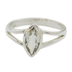 Green Amethyst Solitaire Korean Sterling Silver Green Gems Dainty Geometric Ring Jewellery