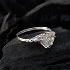 Green Amethyst Solitaire Turkish 925 Sterling Silver Green Gems Delicate Rope Wire Ring Jewelry