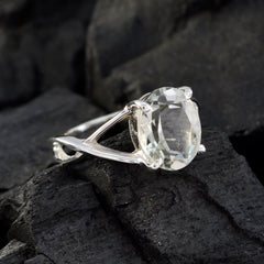 Green Amethyst Solitaire Turkish Silver Green Gemstones Delicate Glamorous Ring Jewelry