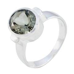 Green Amethyst Solitaire Moroccan 92.5 Silver Green Gemstone Mid weight Fairytale Ring Jewellery
