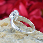 Green Amethyst Solitaire German Sterling Silver Green Gemstone Tiny Boho Ring Jewellery