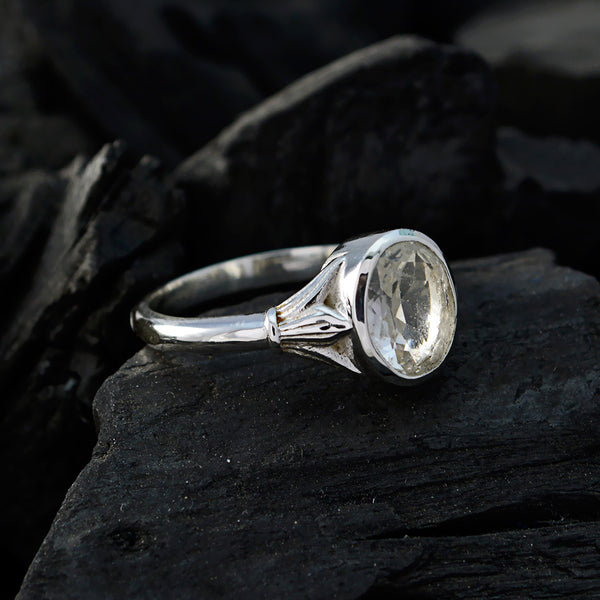 Green Amethyst Solitaire Russian Silver Green Gemstone Tiny Boho Ring Jewellery