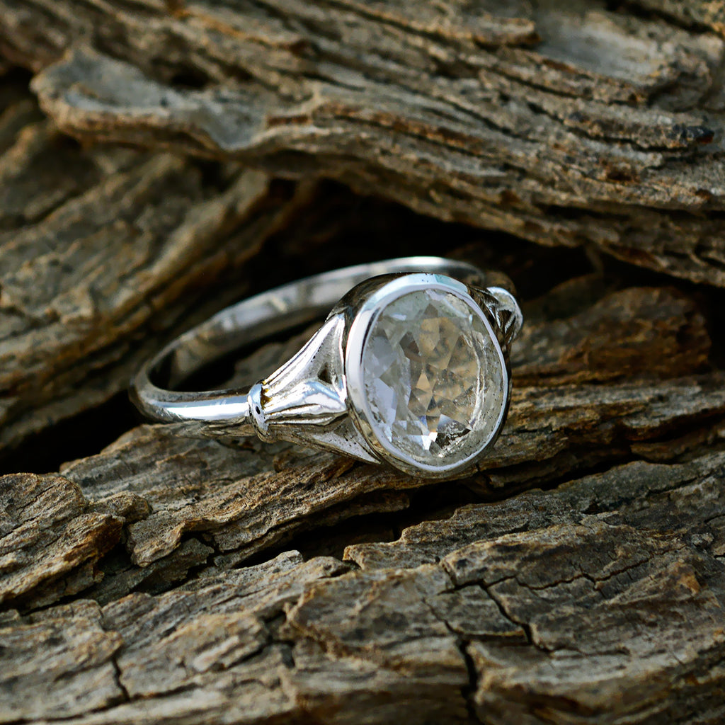 Green Amethyst Solitaire Russian Silver Green Gemstone Tiny Boho Ring Jewellery