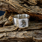 Green Amethyst Solitaire Spanish 925 Silver Green Gemstones Edgy Armor Ring Jewellery