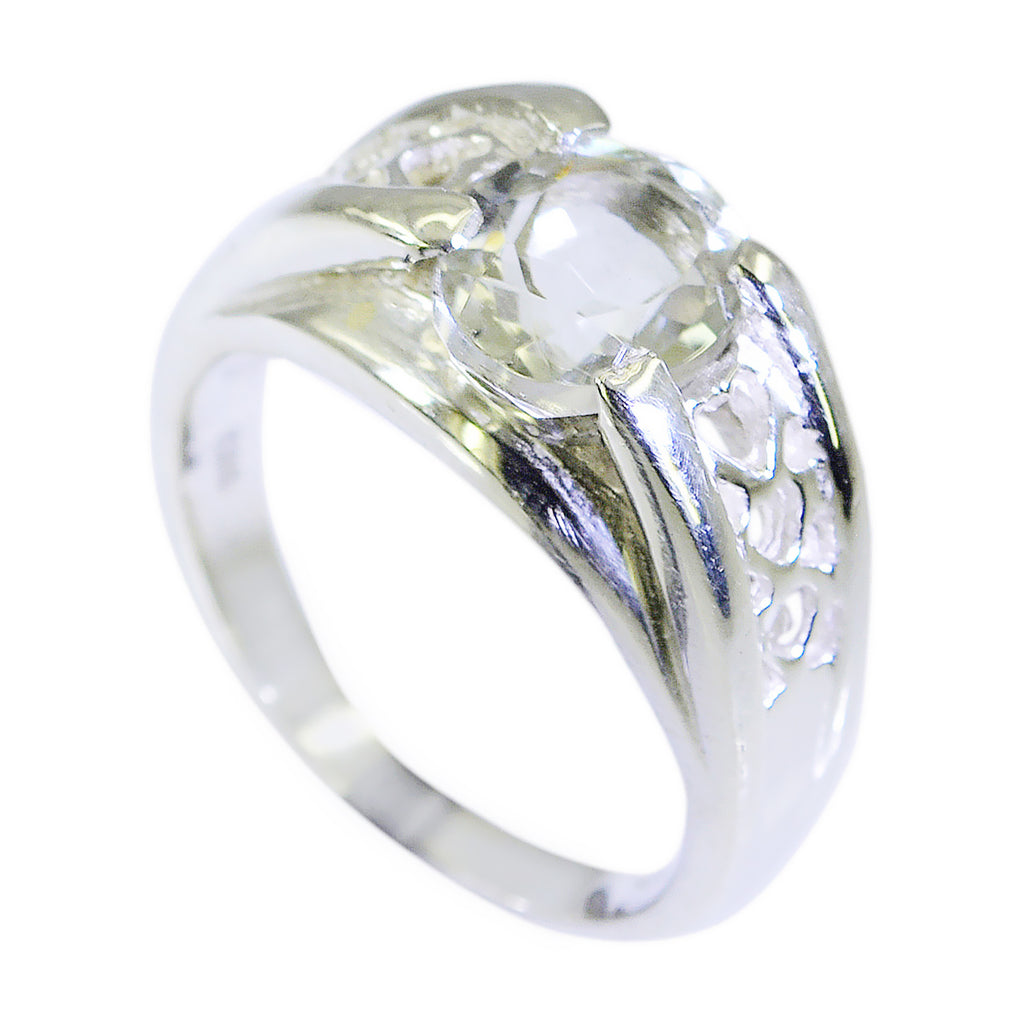 Green Amethyst Solitaire Latin American Silver Green Gemstones Tiny Filigree Ring Jewelry