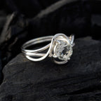 Green Amethyst Solitaire Korean Silver Green Gemstones Delicate Fairytale Ring Jewellery