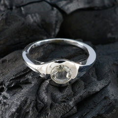 Green Amethyst Solitaire Moroccan 925 Sterling Silver Green Gemstone Featherlight Glamorous Ring Jewelry